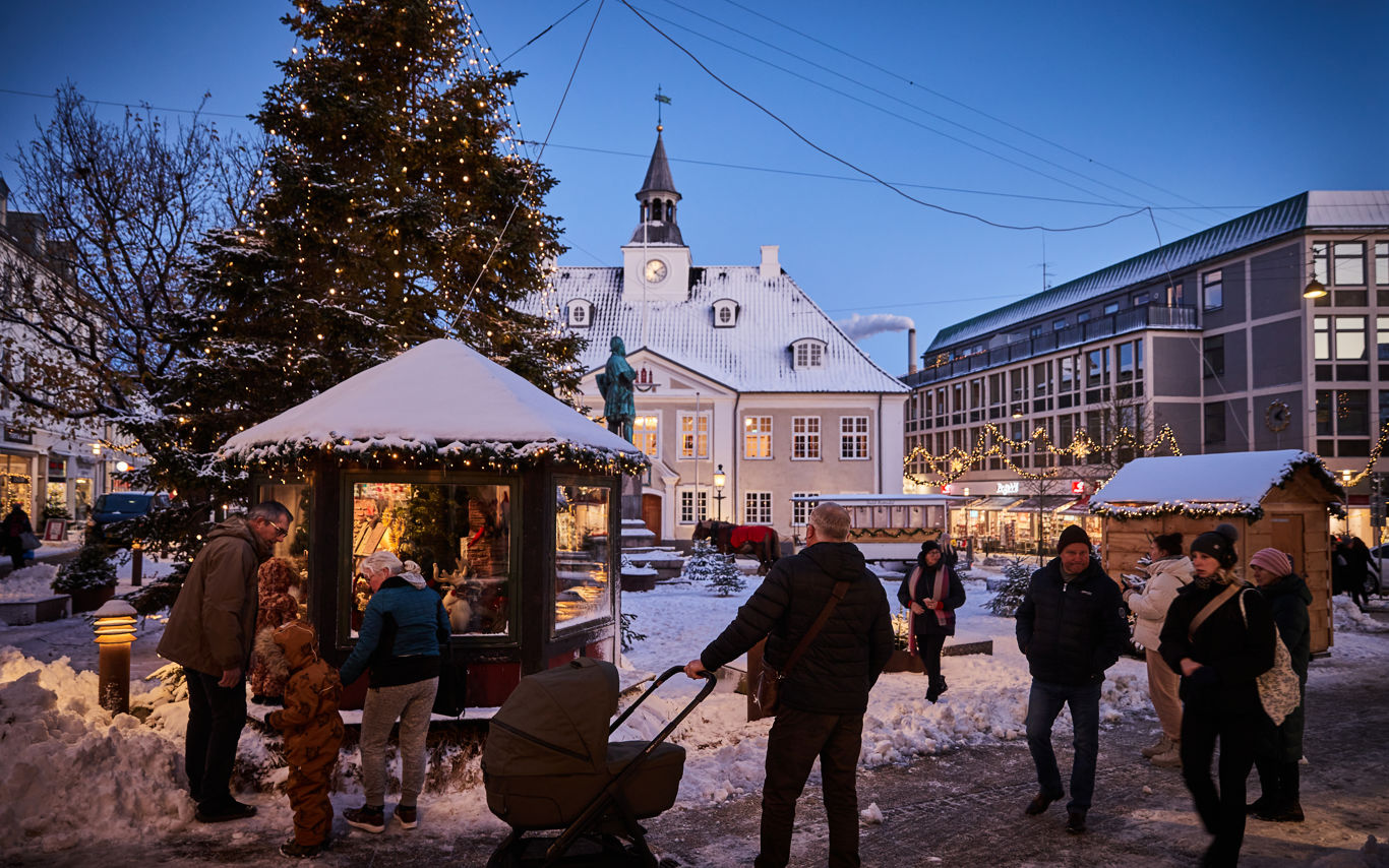 Julepynt på Rådhustorvet