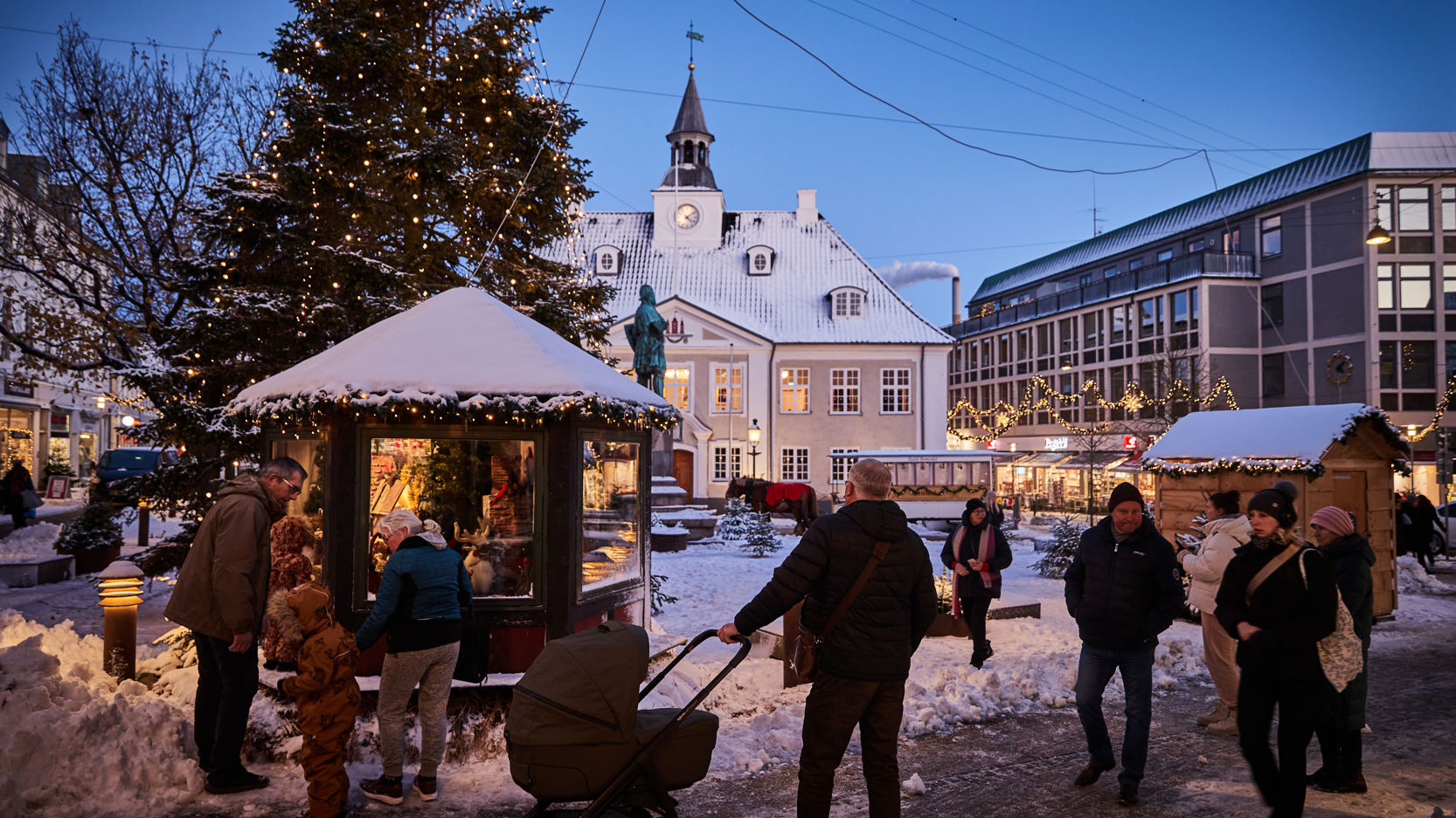 Julepynt på Rådhustorvet