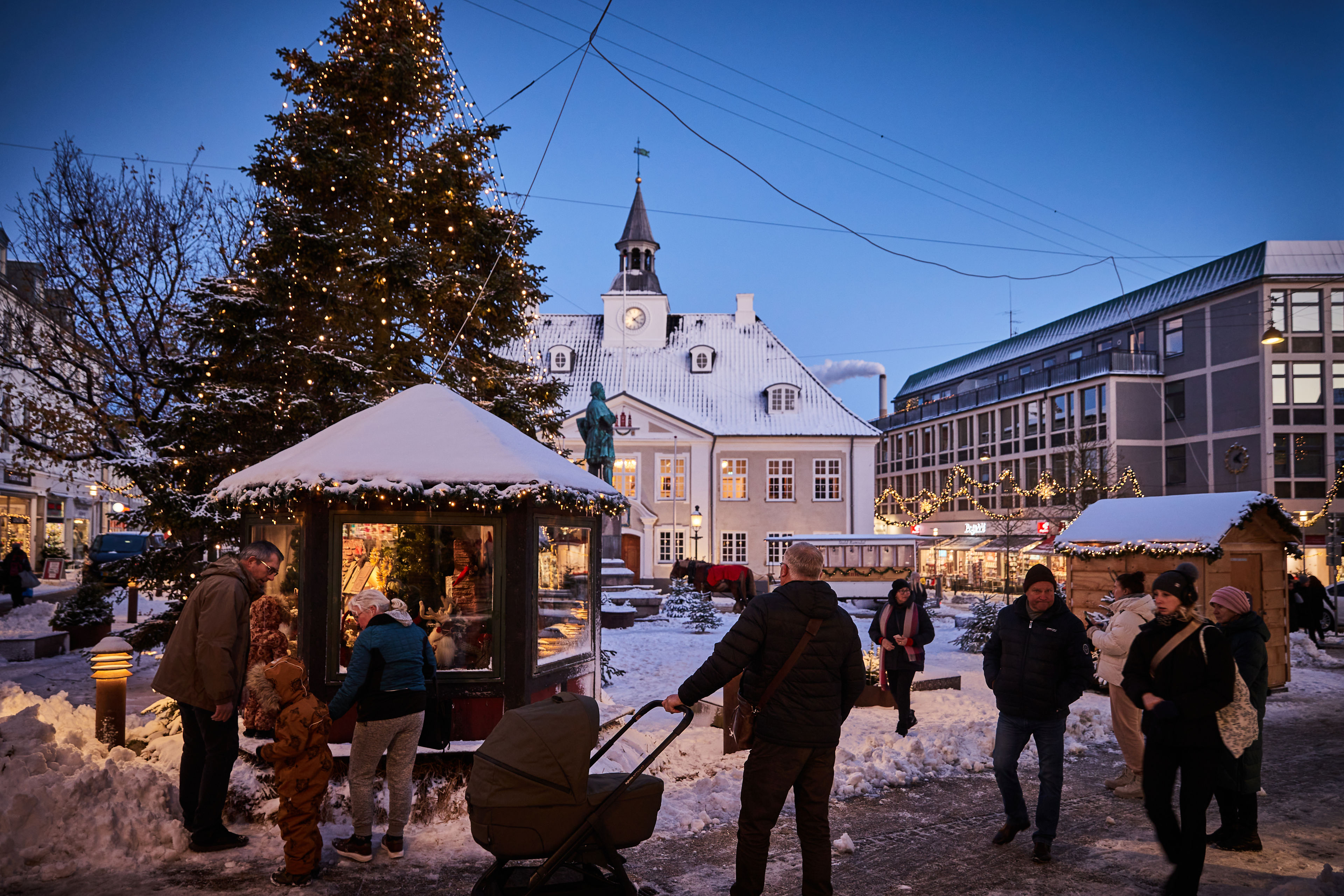 Julepynt på Rådhustorvet