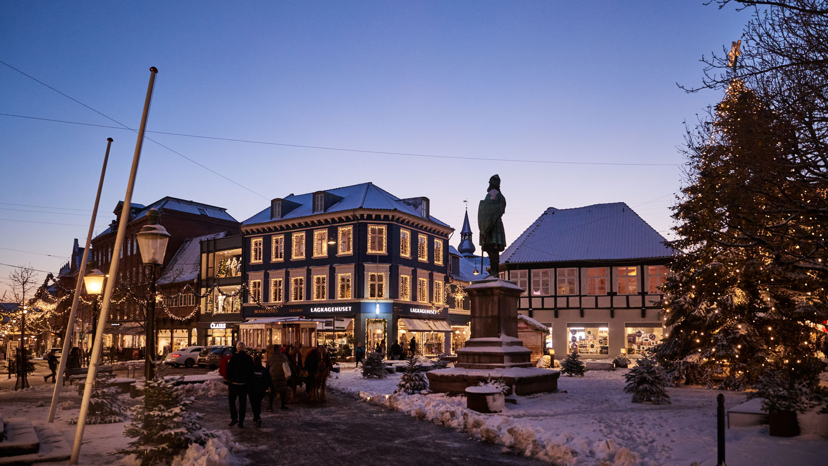 Julepynt på og ved Rådhustorvet