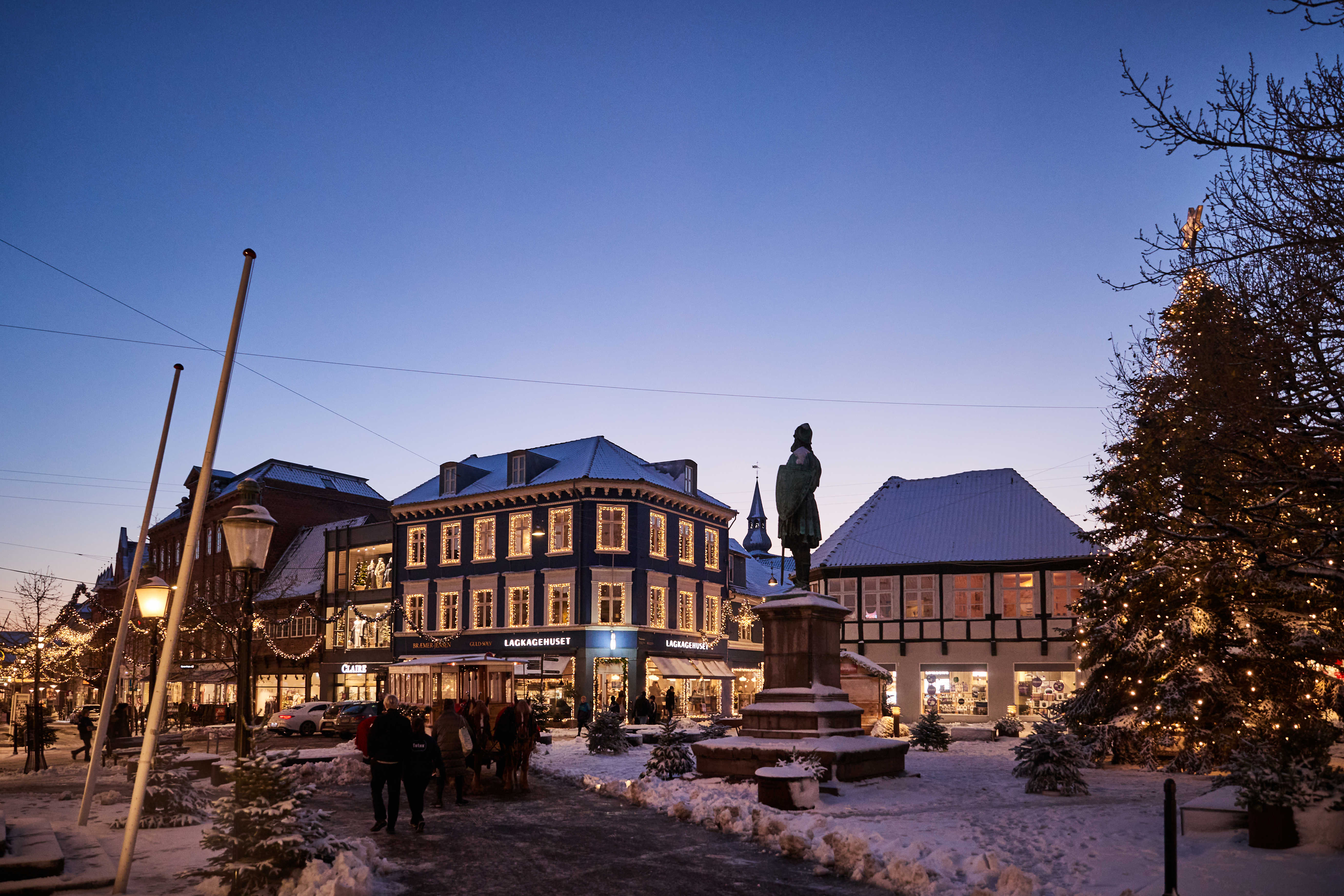 Julepynt på og ved Rådhustorvet