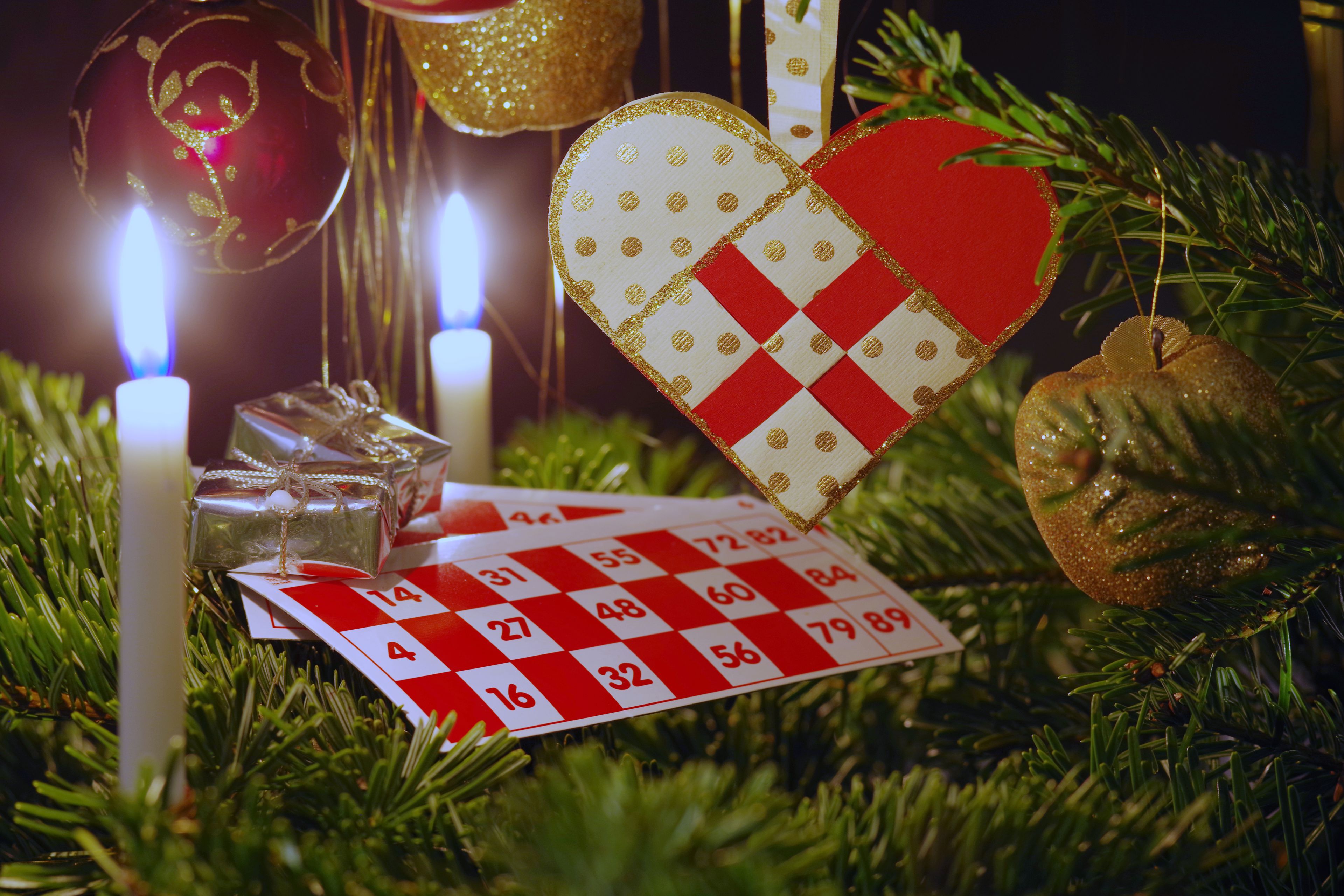 Bankoplader på juletræ